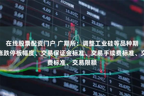 在线股票配资门户 广期所：调整工业硅等品种期货合约涨跌停板幅度、交易保证金标准、交易手续费标准、交易限额