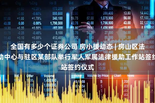 全国有多少个证券公司 房小援动态 | 房山区法律援助中心与驻区某部队举行军人军属法律援助工作站签约仪式