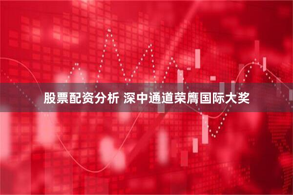 股票配资分析 深中通道荣膺国际大奖